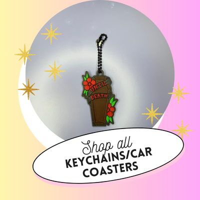 keychains/car coasters