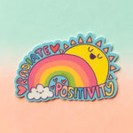 Radiate positivity vinyl sticker