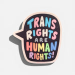 Trans rights vinyl sticker
