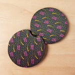 Beam me up car coasters