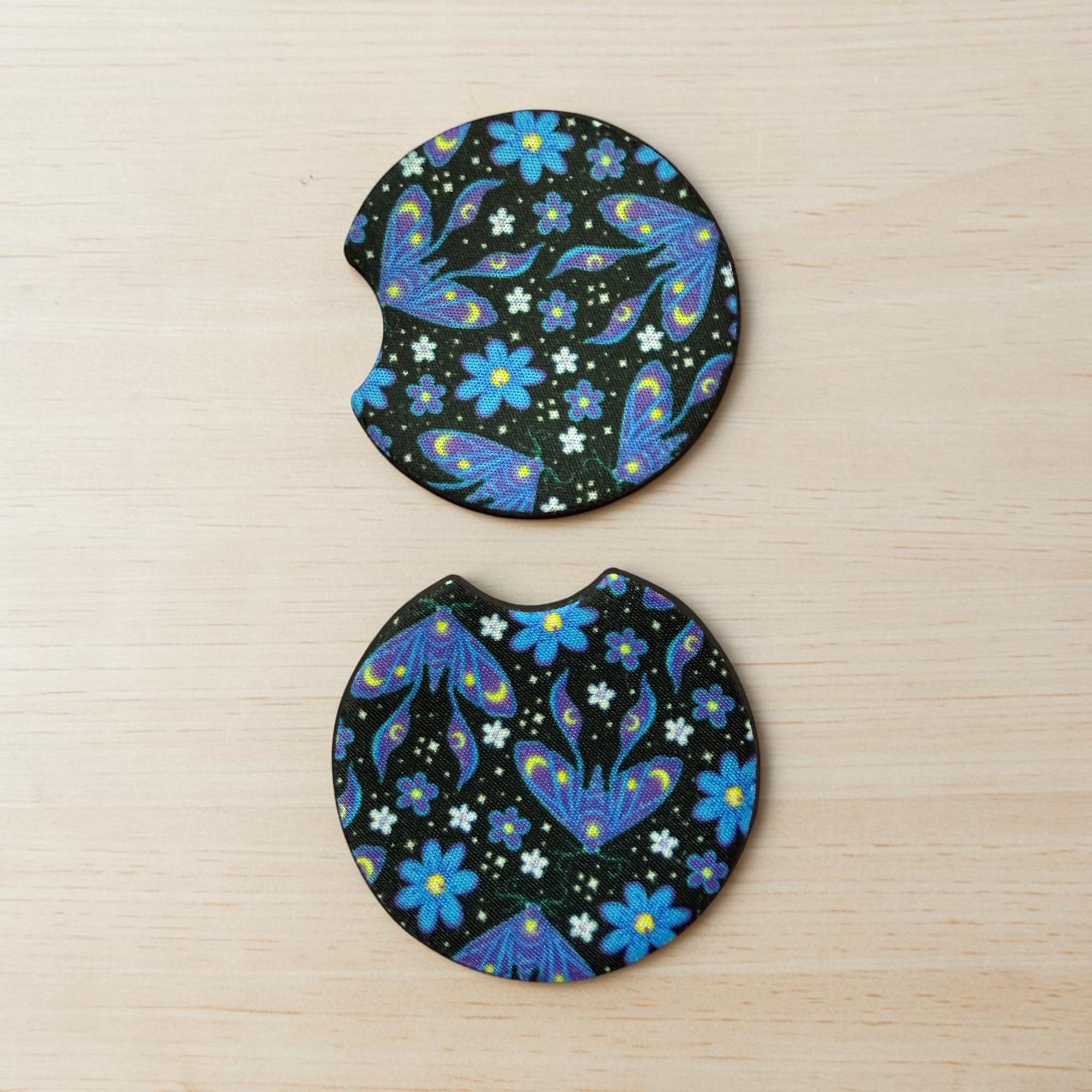 Midnight moths car coaster