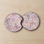 Moonlit meadow car coasters