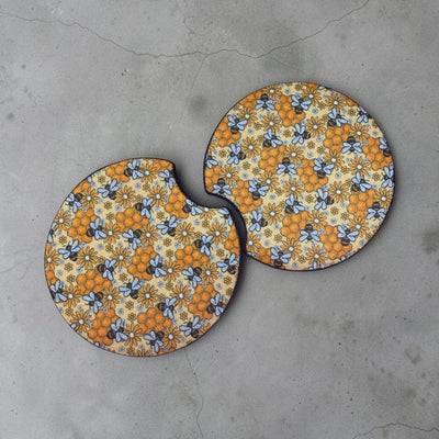 Hive sweet hive car coasters