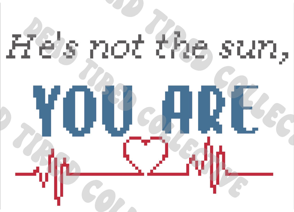 You are the sun DIY cross stitch kit