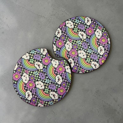Cloud nine car coasters