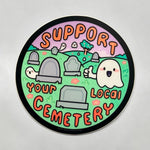 Cemetery support vinyl sticker