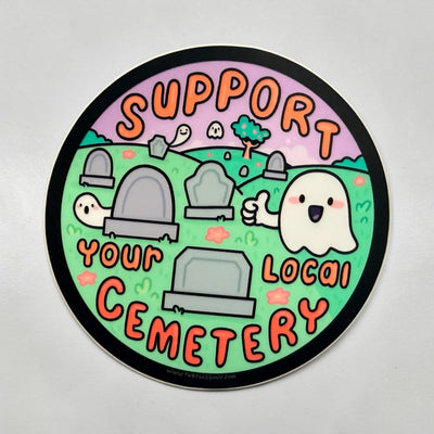 Cemetery support vinyl sticker