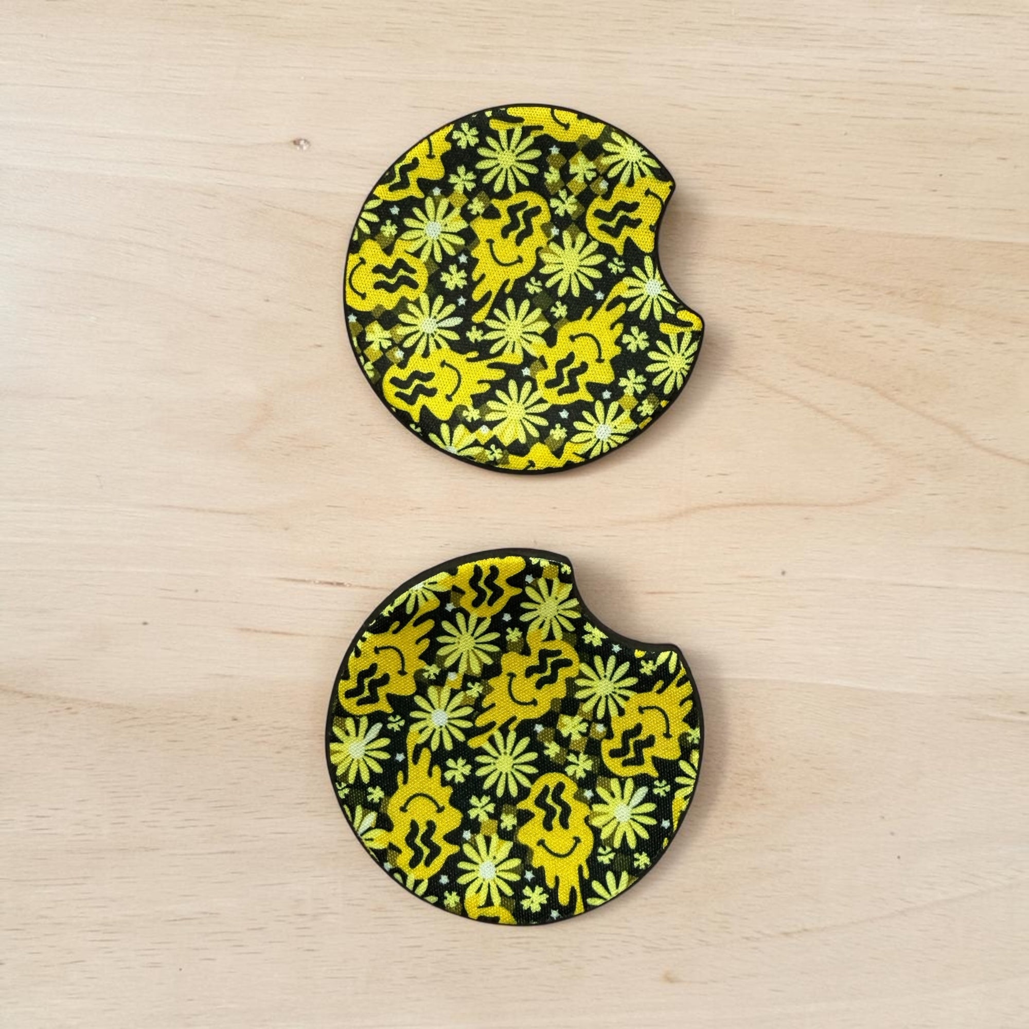 Good vibes car coaster