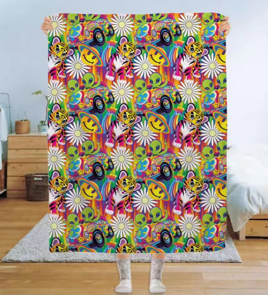 Cosmic Chaos Plush Blanket