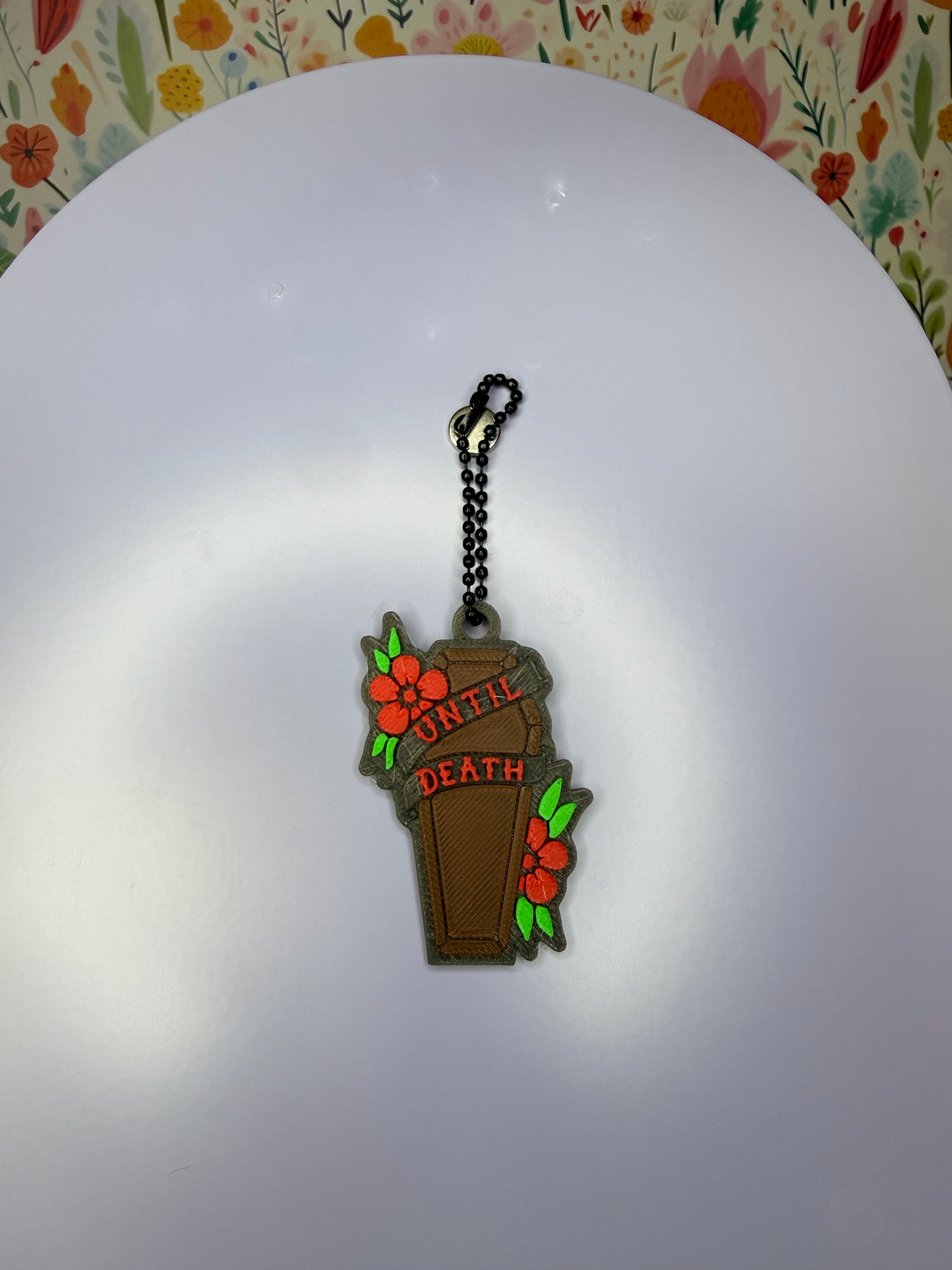 Until Death Keychain