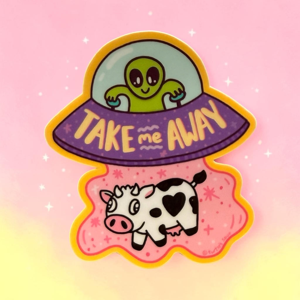 Take me away vinyl sticker