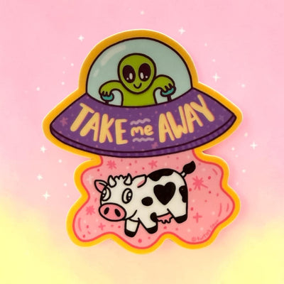 Take me away vinyl sticker