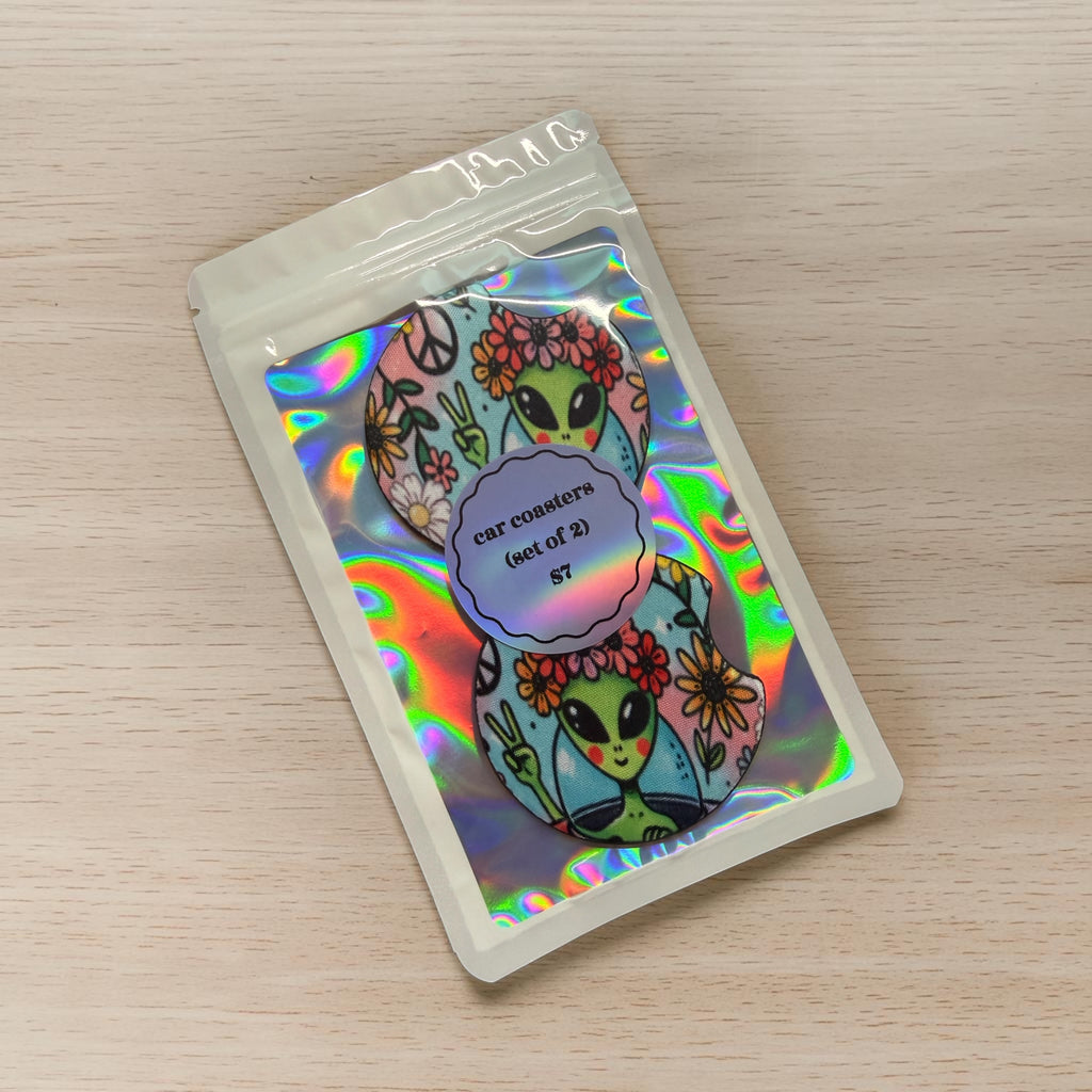 Morbid in bloom car coaster