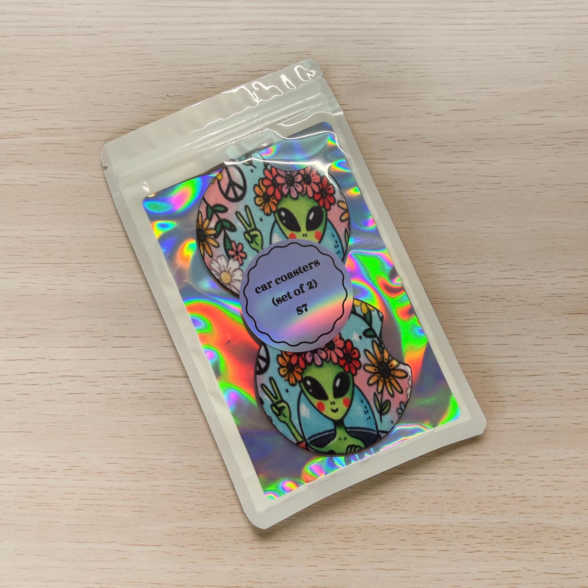 Morbid in bloom car coaster