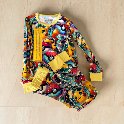 Electric Adventure Bamboo Long Sleeve pajama set