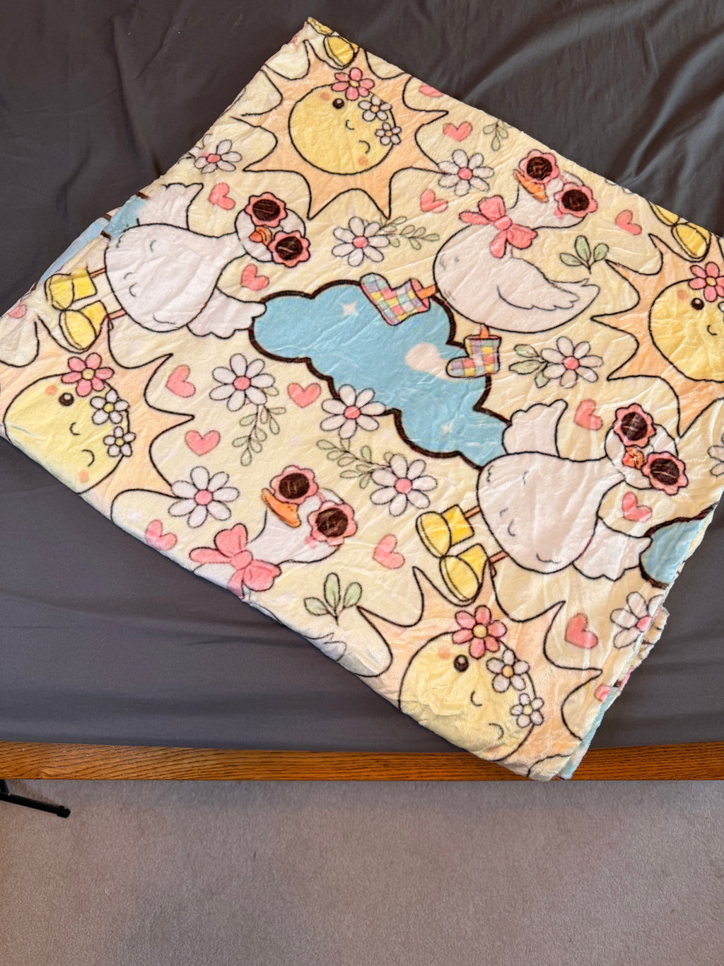 Waddles & Wildflowers Plush Blanket