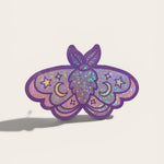 Moonlit moth vinyl sticker
