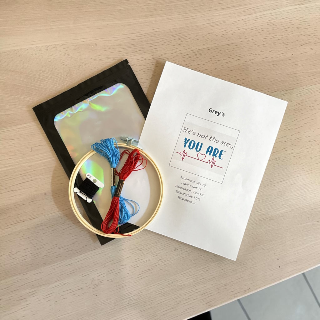 You are the sun DIY cross stitch kit