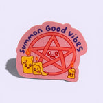 Summon good vibes vinyl sticker