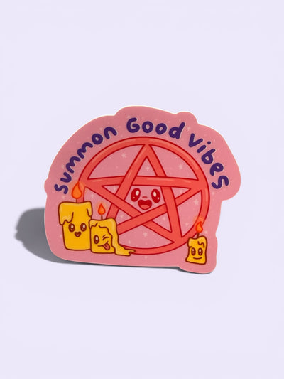 Summon good vibes vinyl sticker