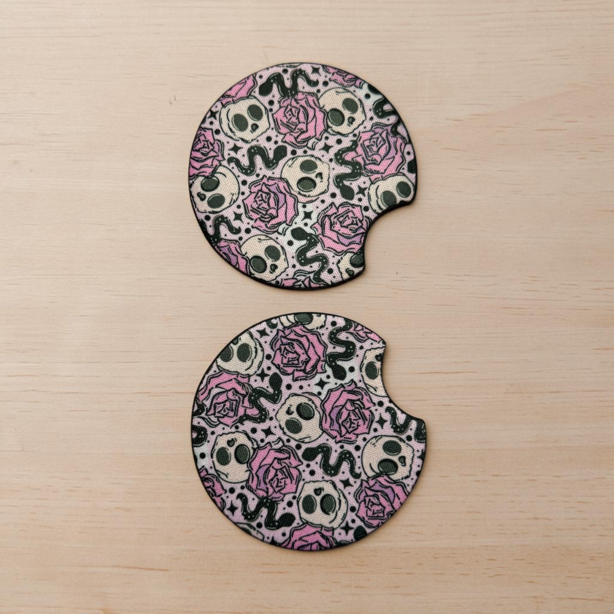 Morbid in bloom car coaster