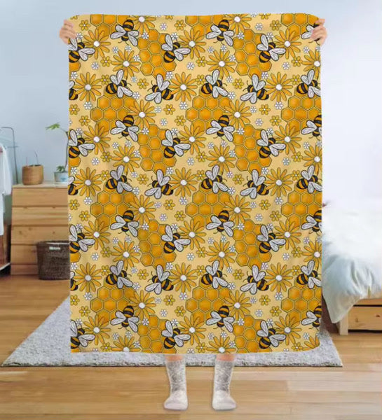 Hive Sweet Home Plush Blanket