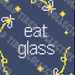 Eat Glass DIY Cross Stitch Kit