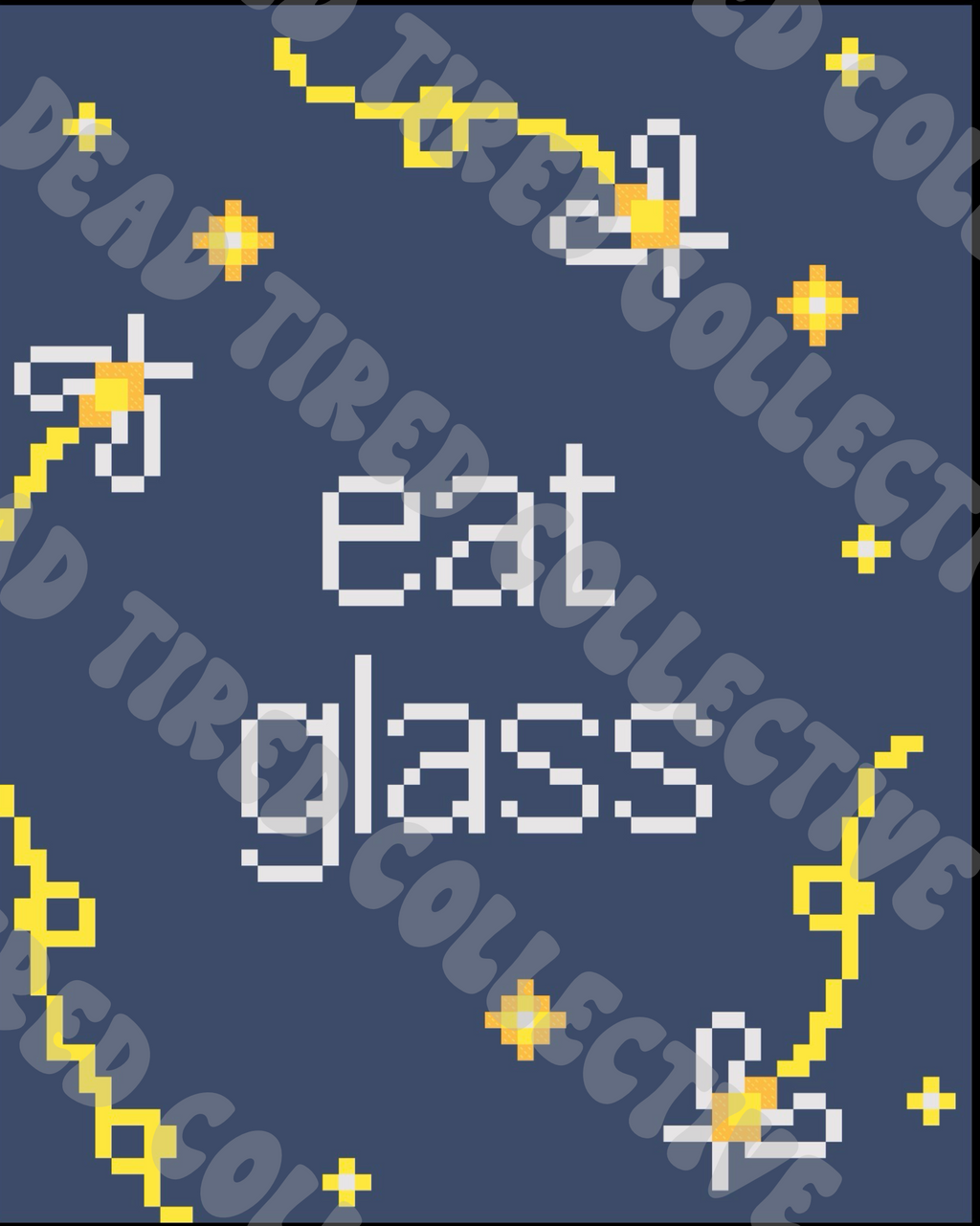 Eat Glass DIY Cross Stitch Kit
