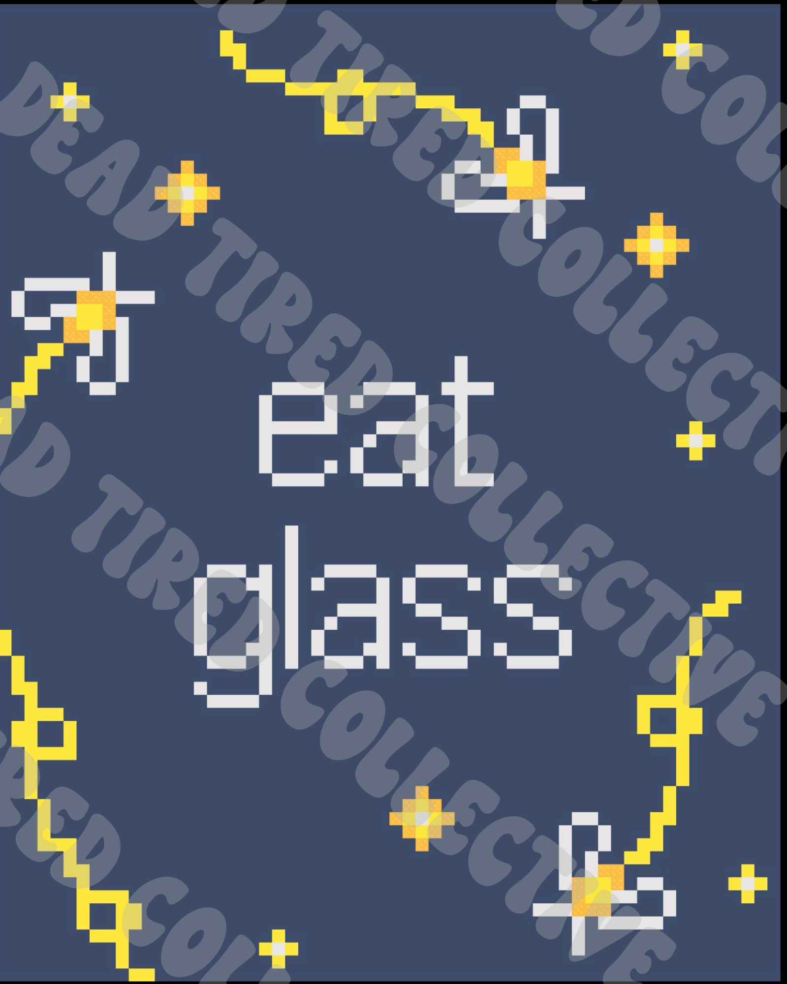 Eat Glass DIY Cross Stitch Kit